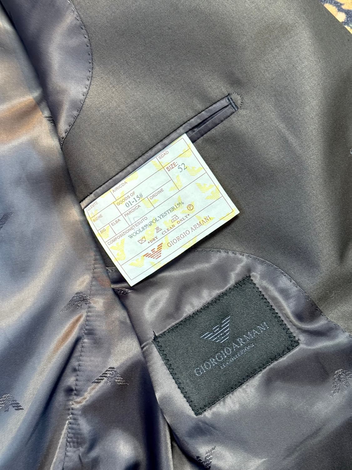 90s 조르지오 아르마니 울 블레이저 자켓 상품이미지7