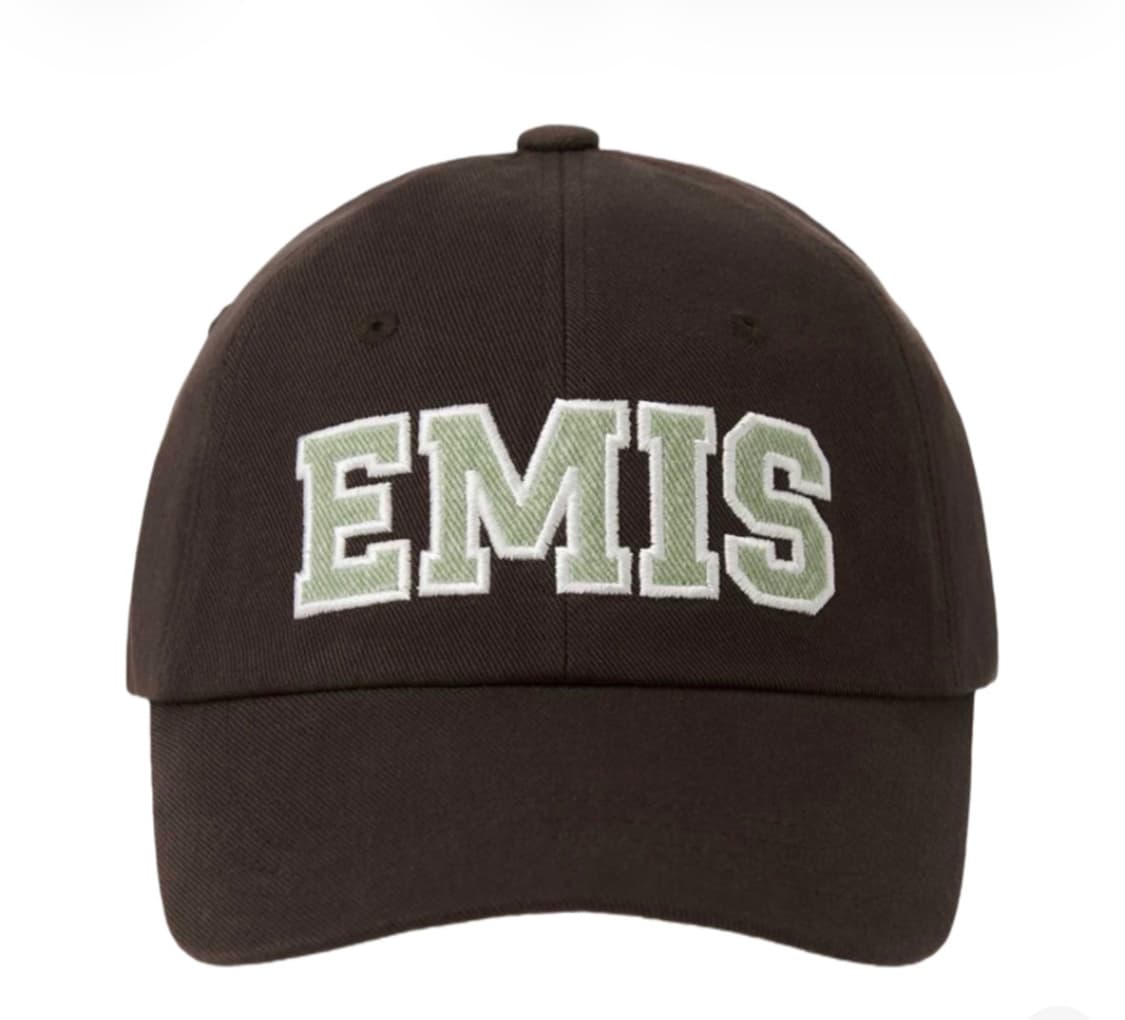 새상품) EMIS 이미스 트윌 캐피탈 로고 볼캡 브라운 상품이미지1