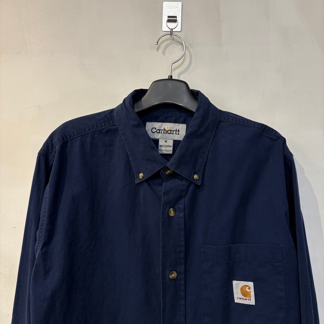칼하트 셔츠 M 네이비 상품이미지3