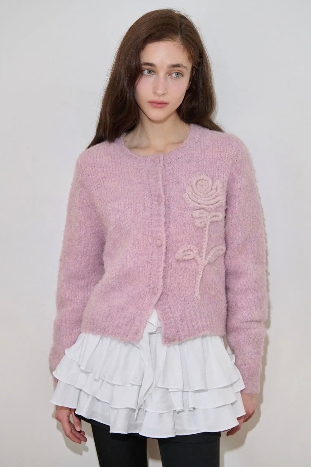 시눈 핑크 가디건 상품이미지1