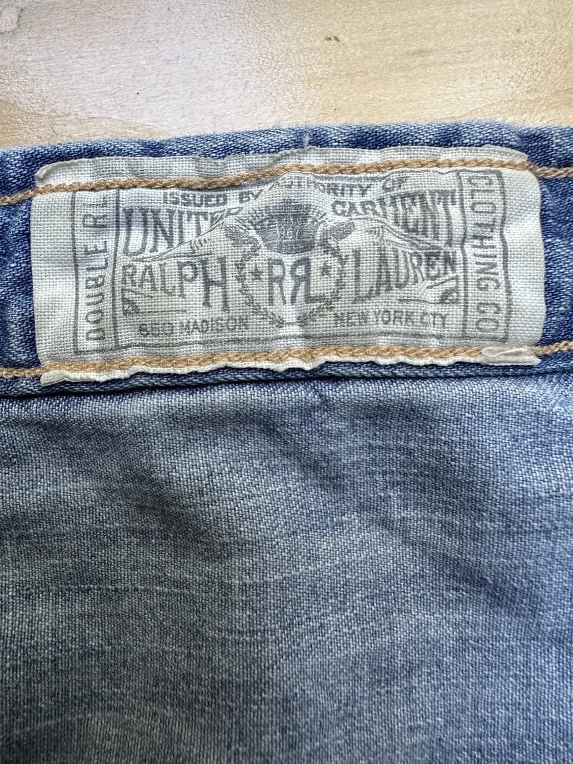 90s RRL 더블알엘 데님 웨스턴 셔츠 라이트 워시 상품이미지4