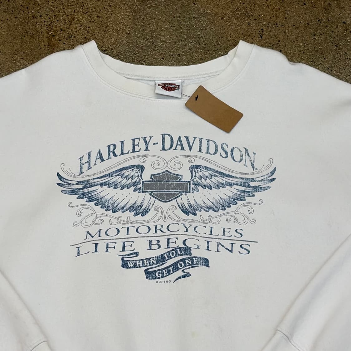 미국 빈티지 할리데이비슨 알라스카 롱슬리브 긴팔티 상품이미지6
