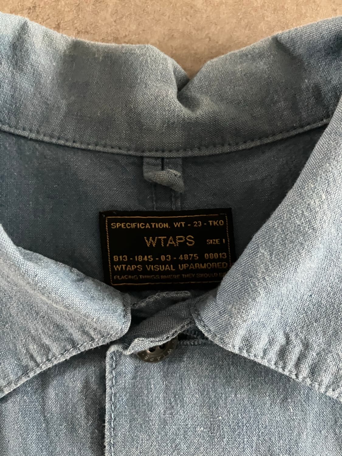 Wtaps 더블탭스 샴브레이 반팔 셔츠 상품이미지4