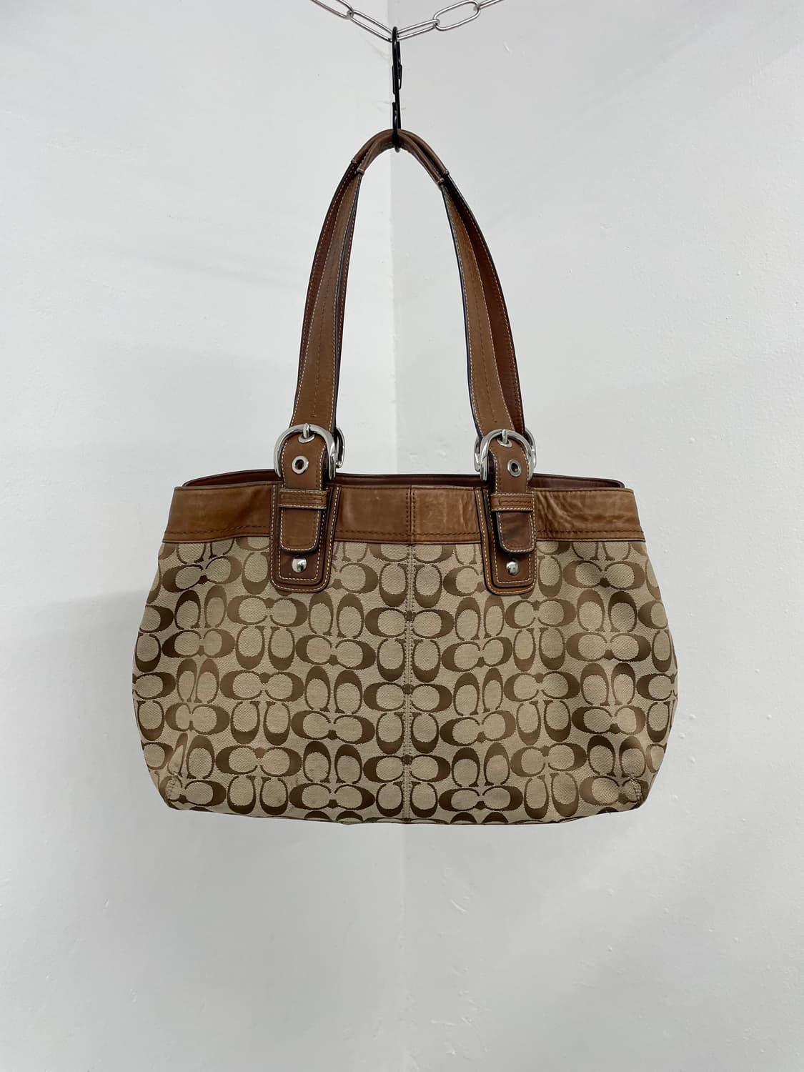 코치 자카드 버클 숄더백 상품이미지8