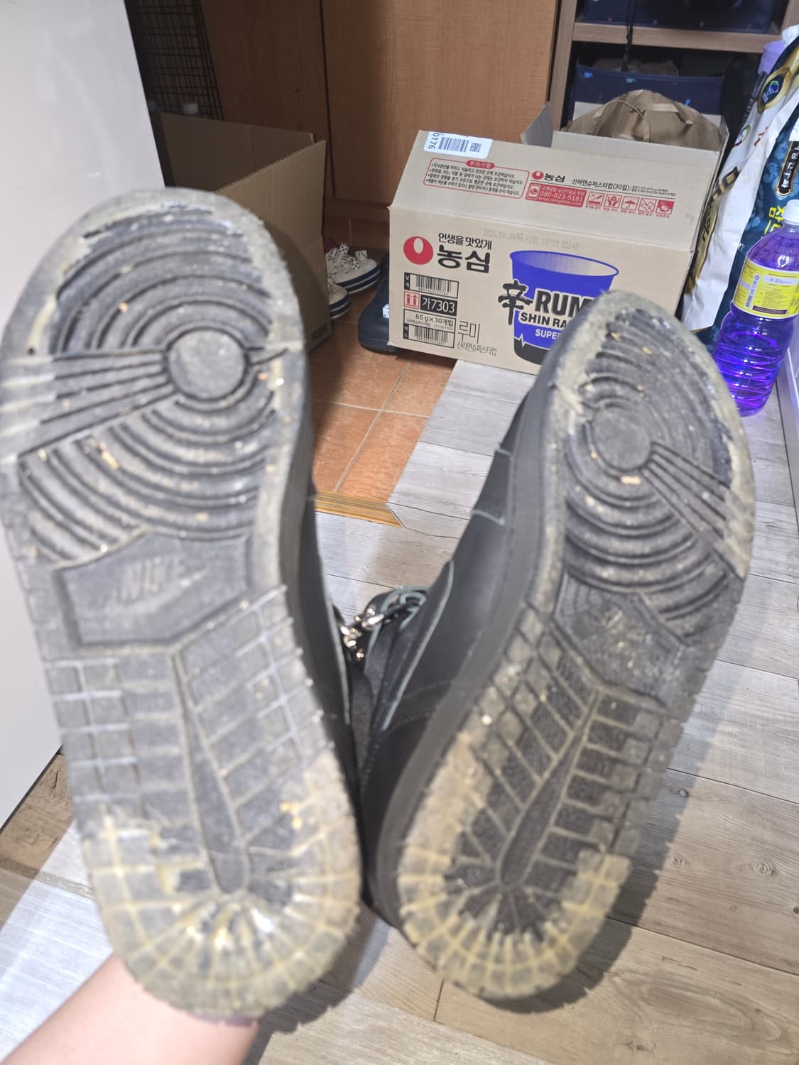 꼼데가르송 옴므플러스 조던 블랙 285사이즈 상품이미지4