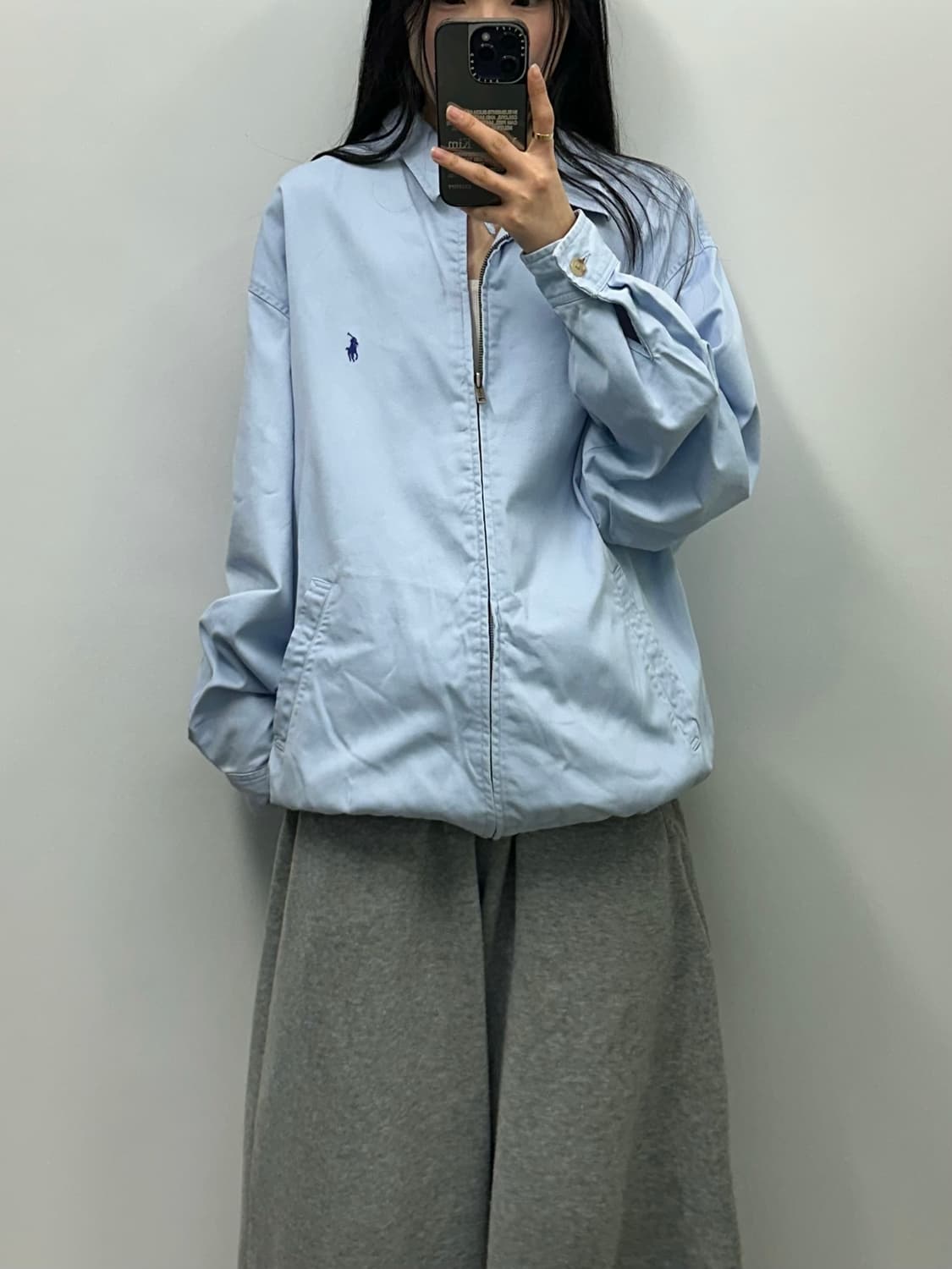 폴로 랄프로렌 화이트블루 헤링턴 자켓 상품이미지1