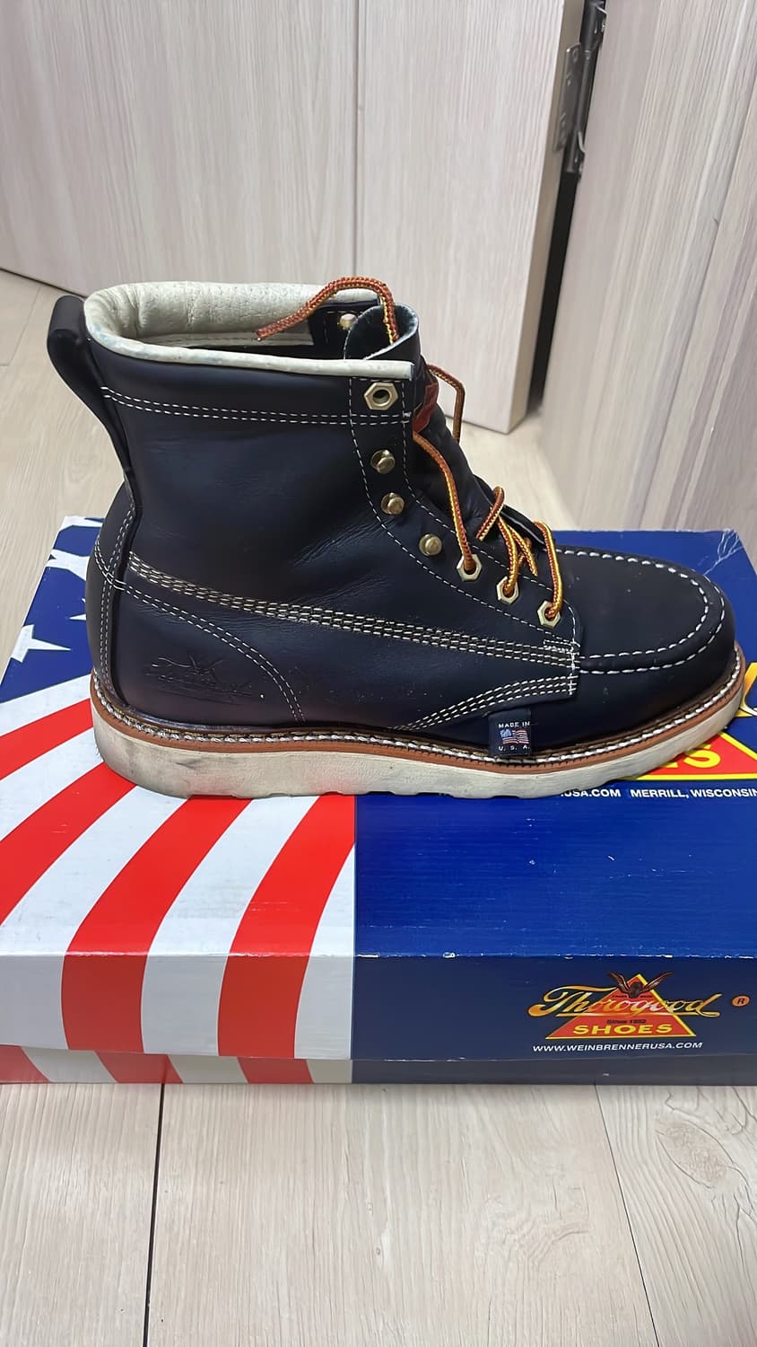 Thorogood 쏘로굿 목토 워커 블랙 7 D 250 255 상품이미지4