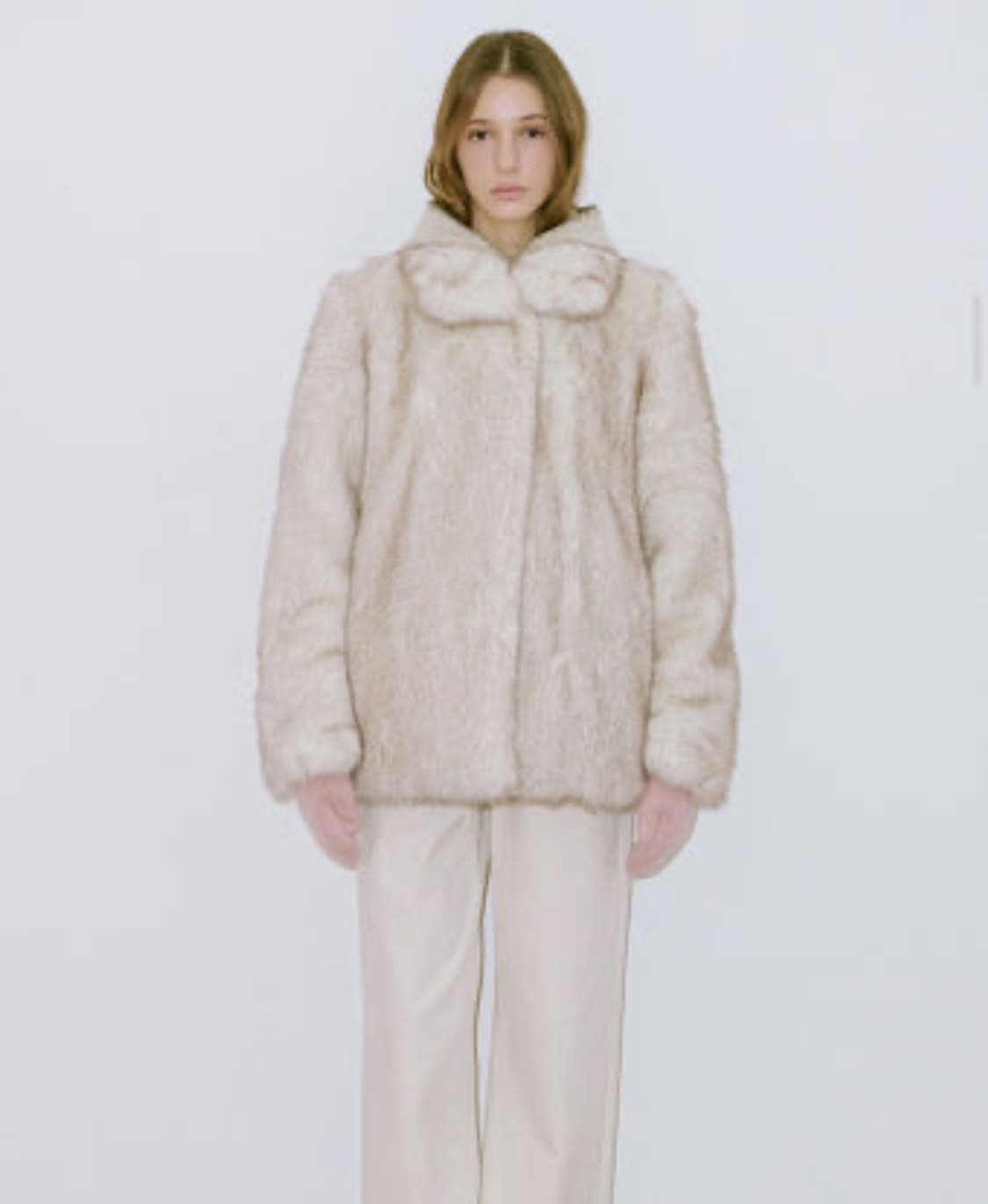 시눈 아이보리 퍼자켓 상품이미지1