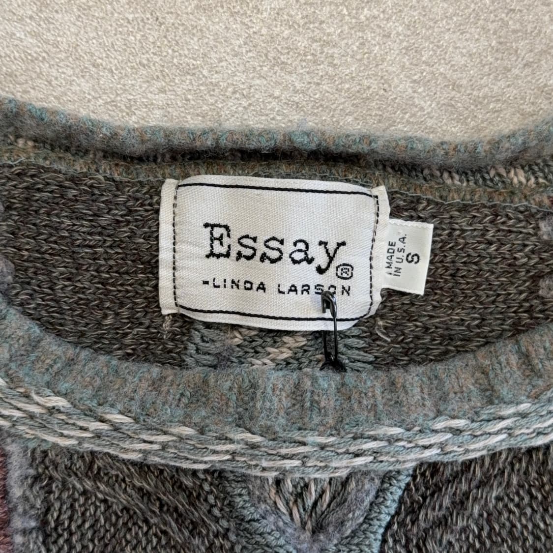 USA 빈티지 케이블 니트 상품이미지3