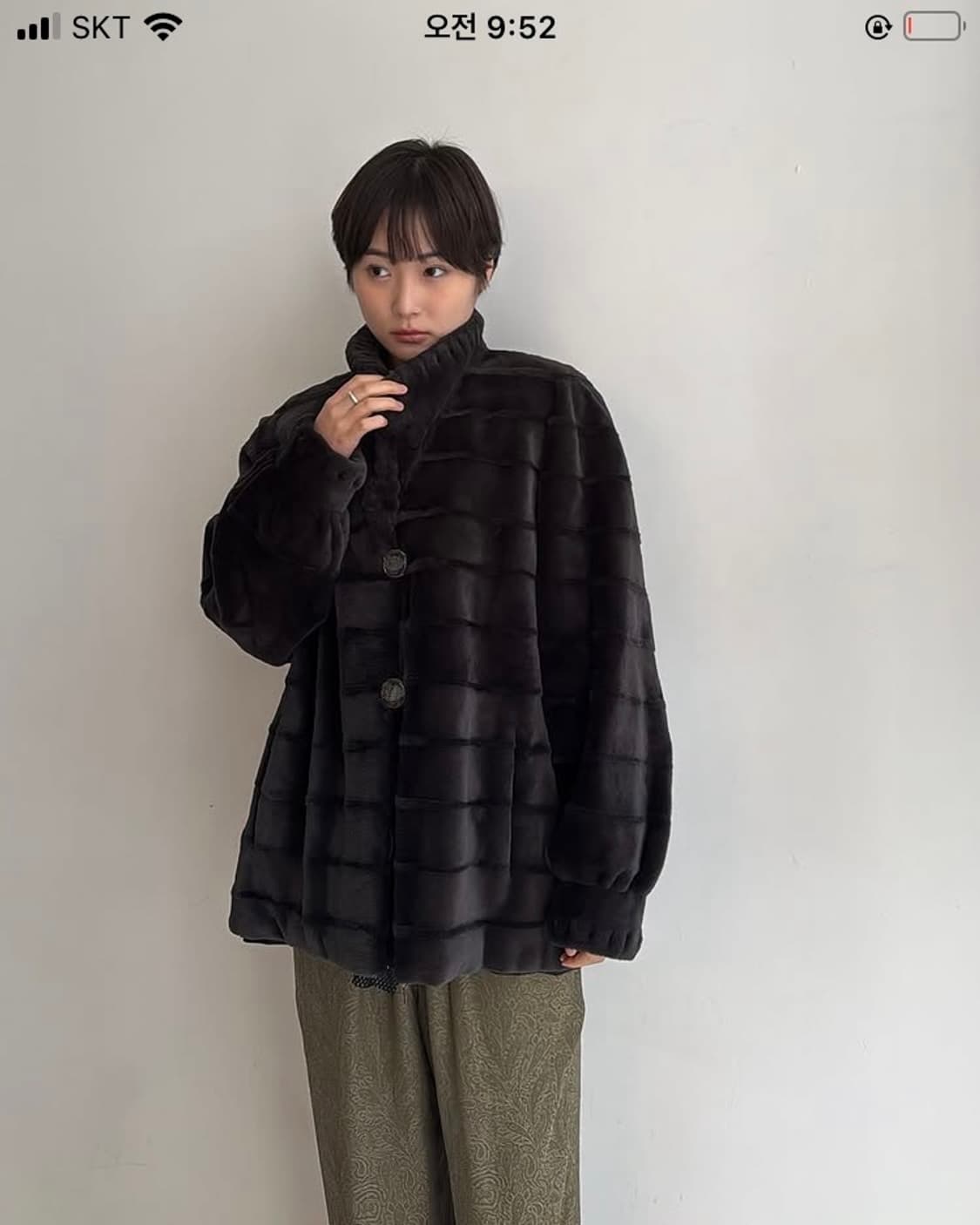 리버시블 rex fur jacket 낙원빈티지 상품이미지7