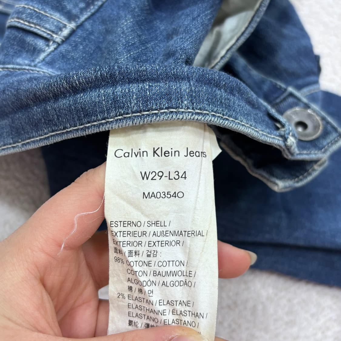 29 캘빈클라인 여성 데님 팬츠 0325E 상품이미지4