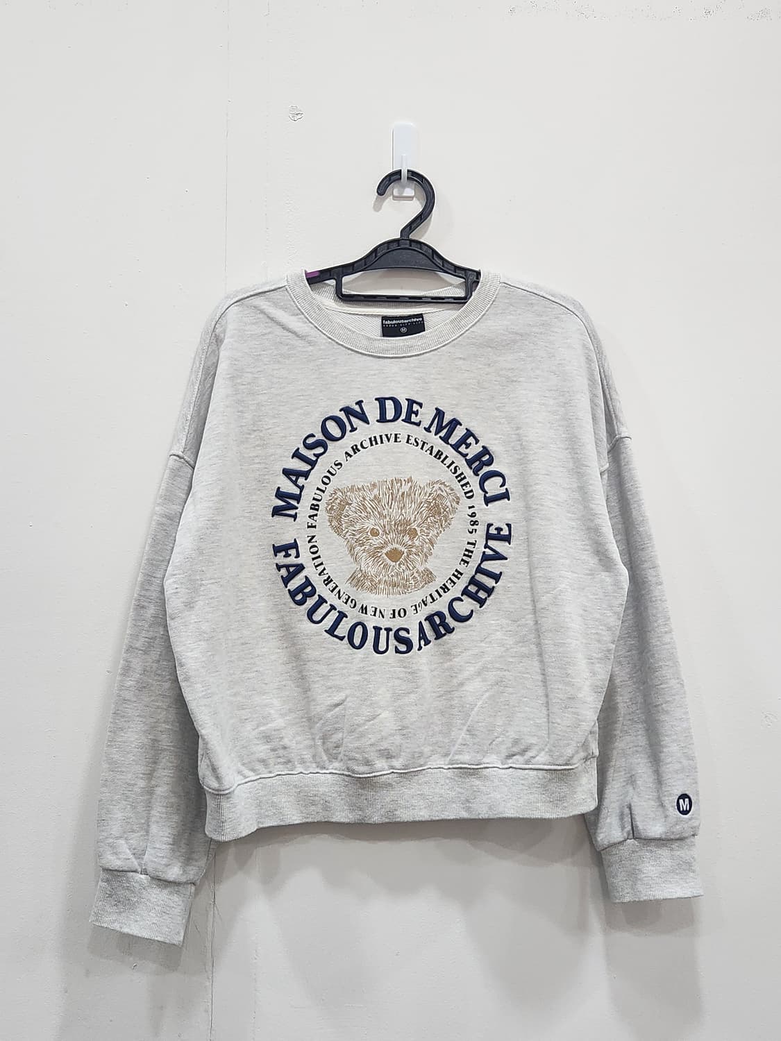 [M] 패블러스아카이브 강아지 맨투맨 여성 M사이즈 상품이미지1