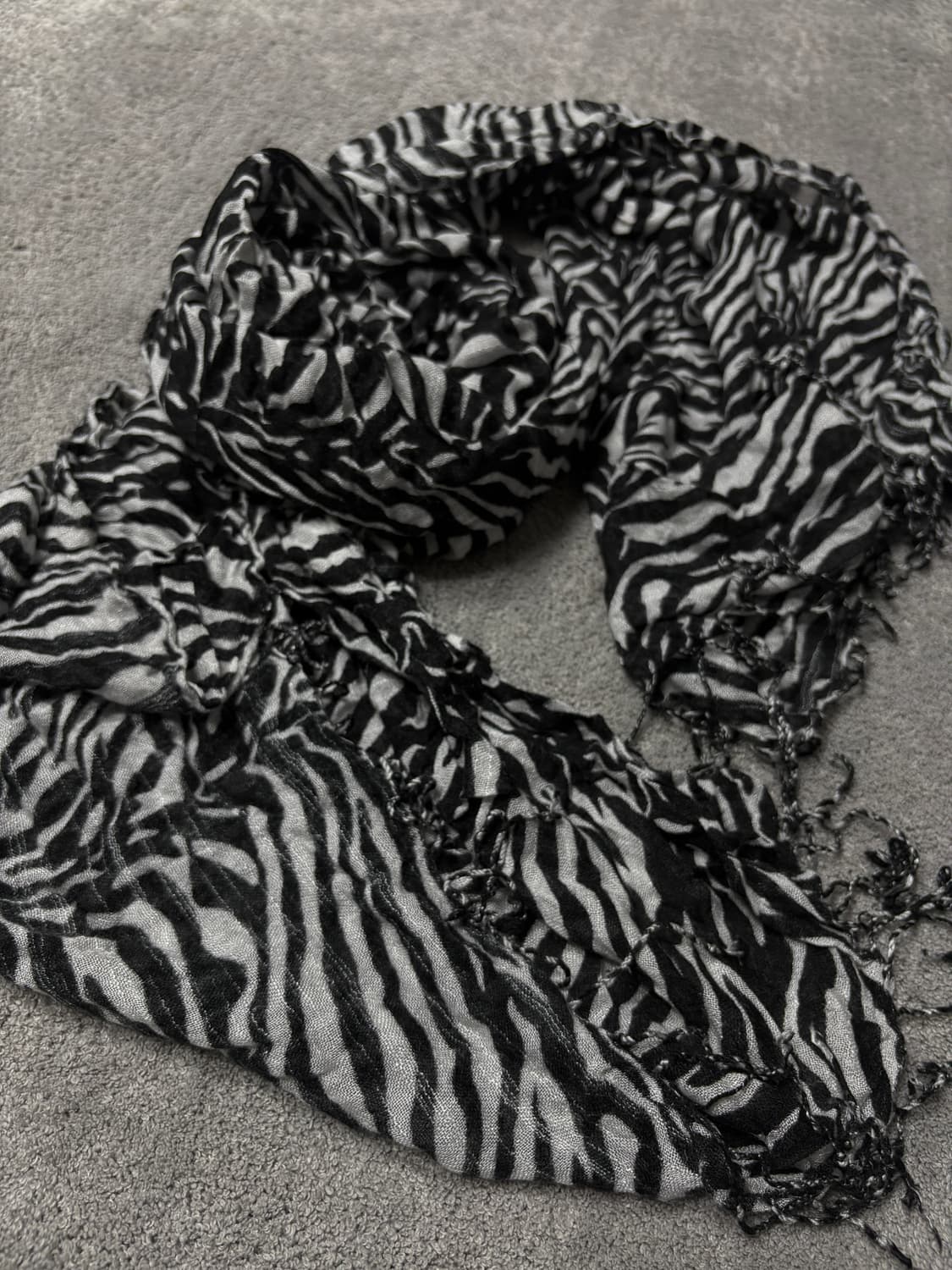 Vintage vkei punk mood leopard scarf 상품이미지3