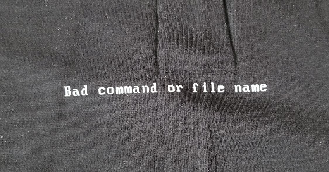 y2k 윈도우 티셔츠 XL bad command or file name 상품이미지2