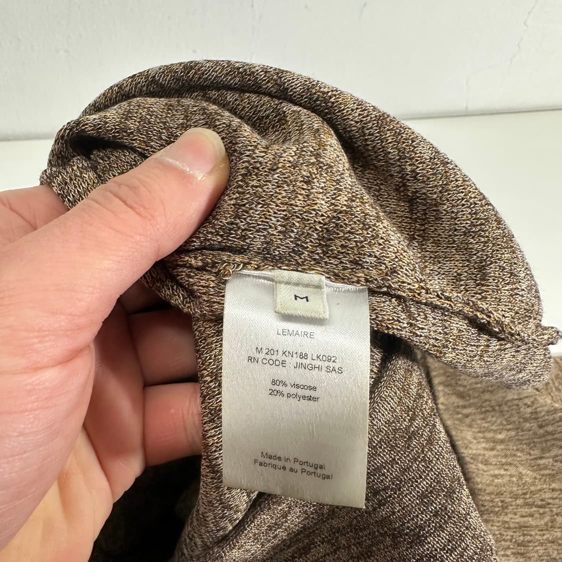 우먼M 르메르 루즈핏 나염 얇은 긴팔니트 상품이미지7