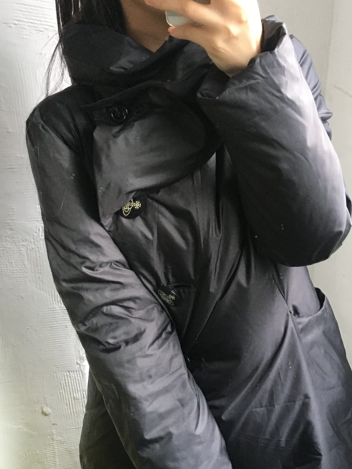 Vivienne Westwood 비비안웨스트우드 레드라벨 블랙 롱패딩 상품이미지4