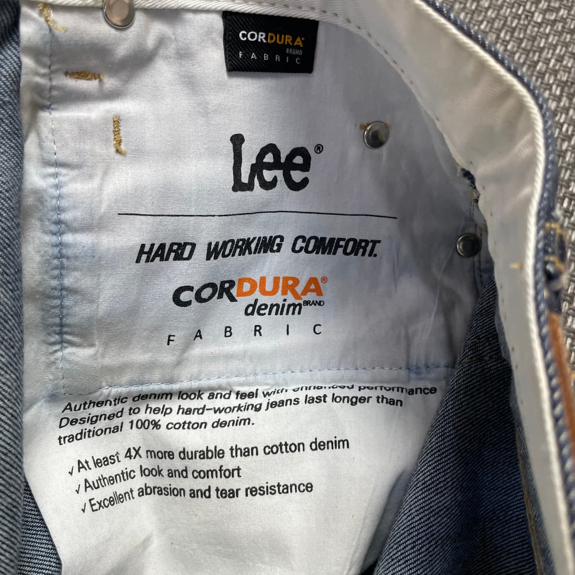  (32) Lee 스티치 진청 데님 팬츠 상품이미지4