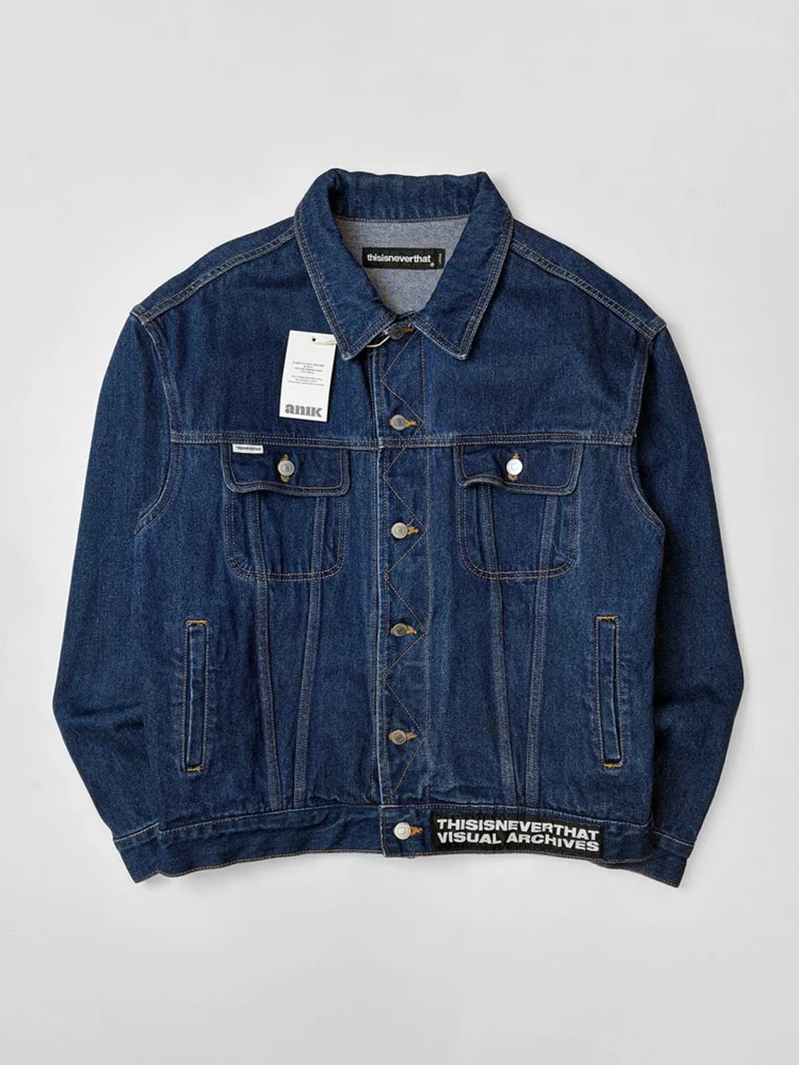 THISIS네버댓 백 프린팅 로고 데님 자켓 PN5181 상품이미지4