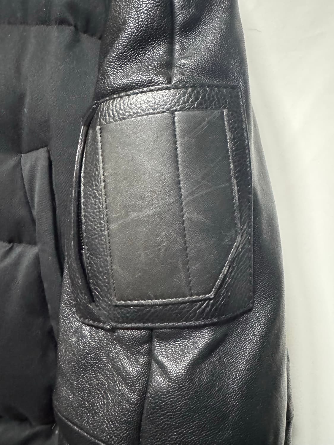 44 준지 가죽 믹스 패딩 상품이미지5