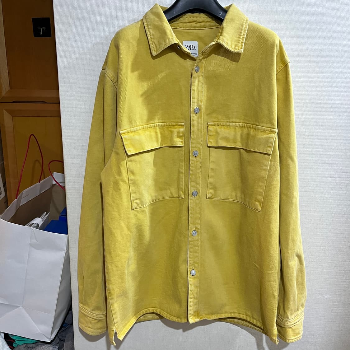 (XL) 자라 옐로우 데님 셔츠 자켓 상품이미지1