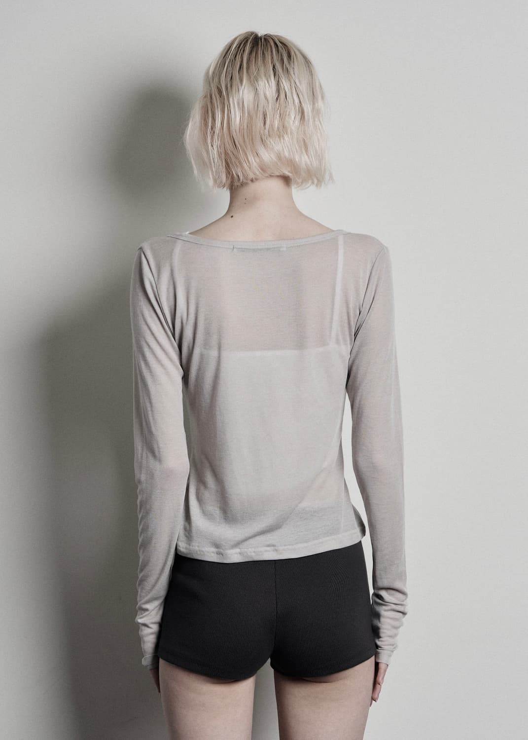 보헤미안서울 베이직 스쿱 버튼 가디건 베이지 상품이미지3