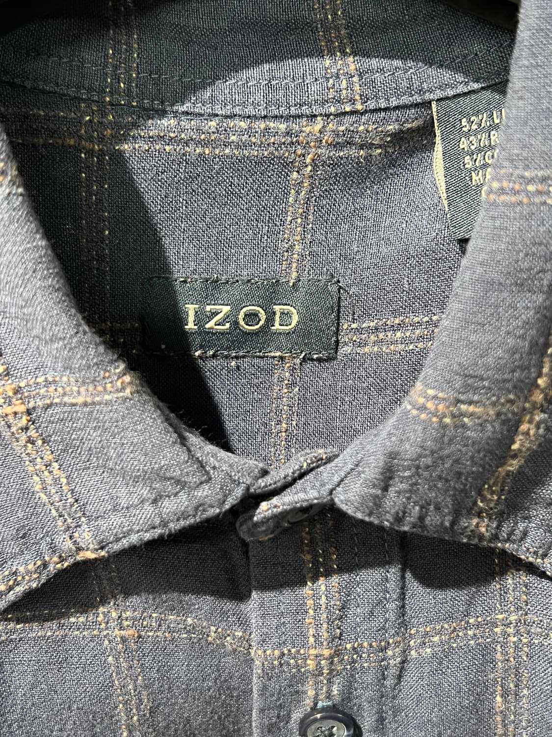 IZOD 반팔 체크 셔츠 상품이미지4