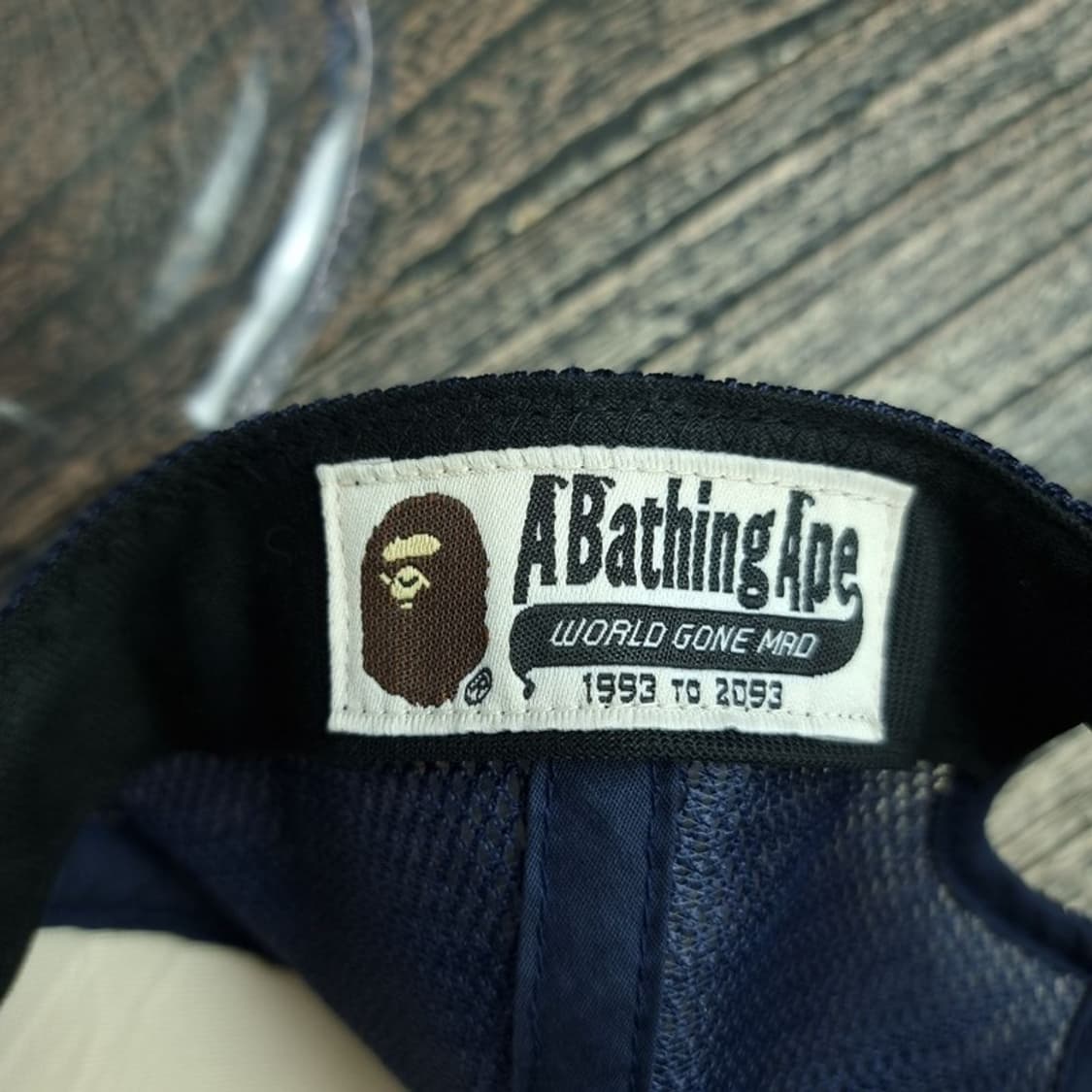 [베이프] 빅로고 컬리지 메쉬캡 트러커캡 네이비 P01557 상품이미지8