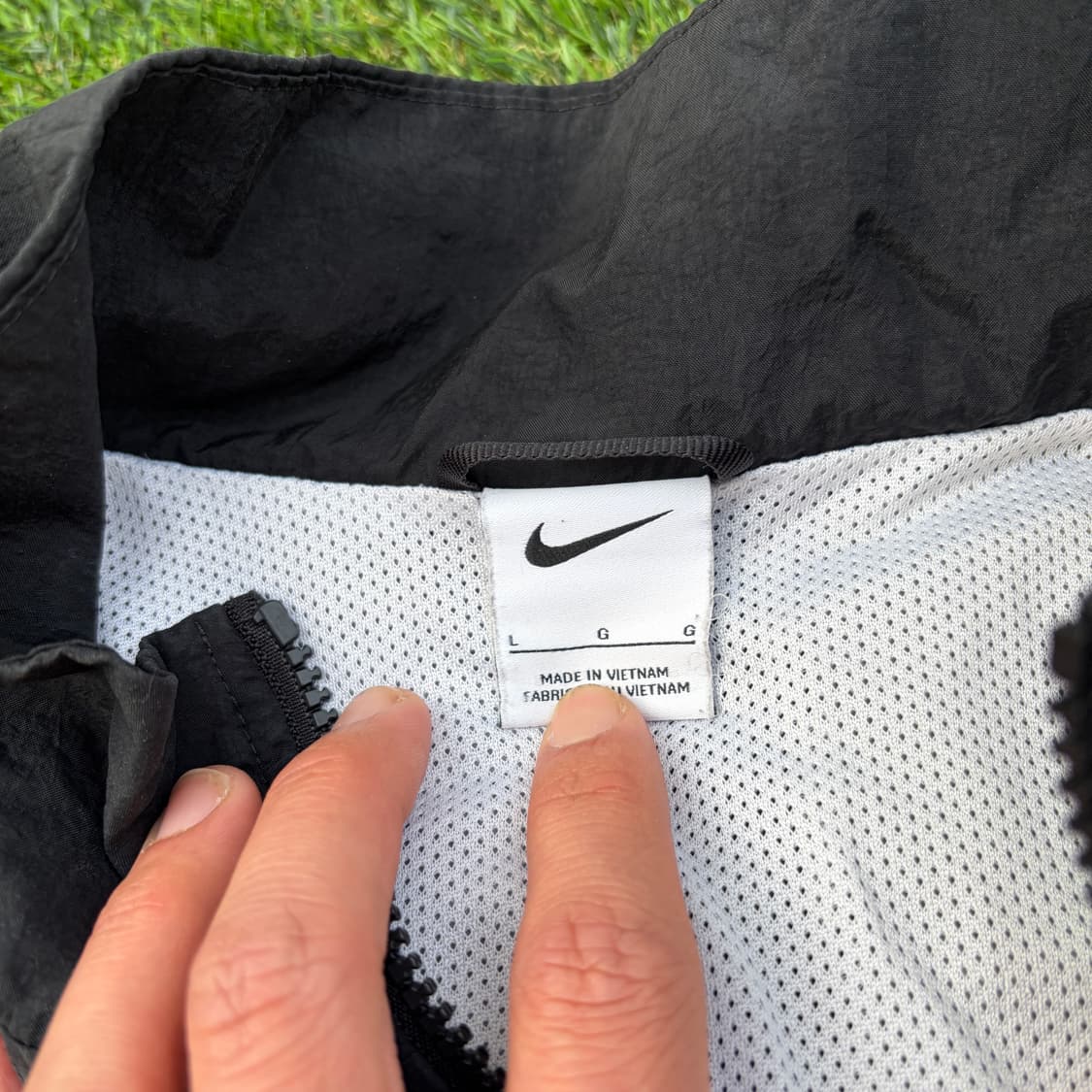L)나이키 백 빅로고 빈티지 오버핏 바람막이 상품이미지4