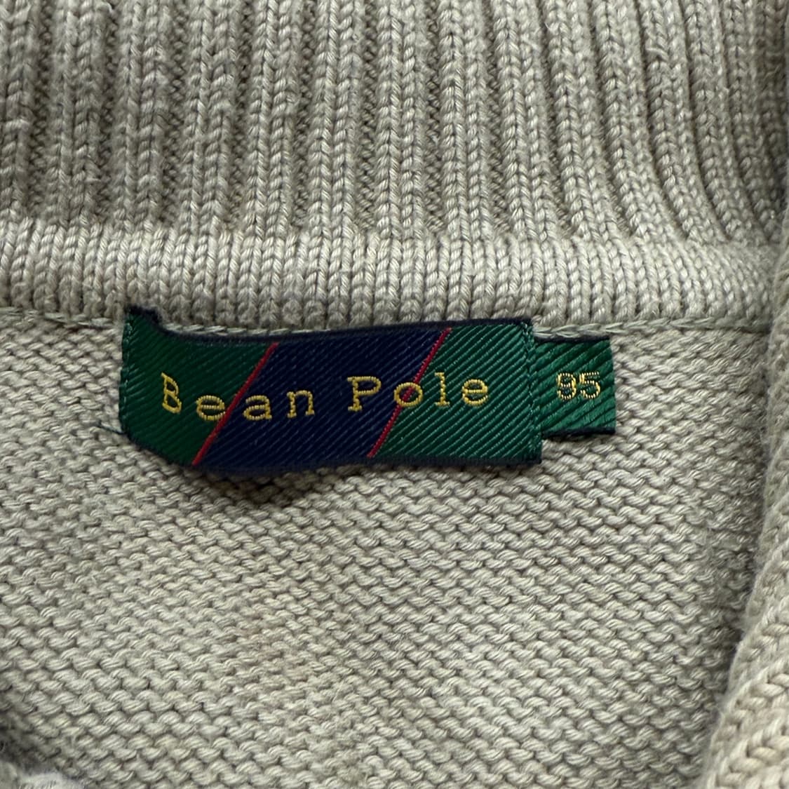 빈폴 베이지 카키 니트 가디건 95 상품이미지5