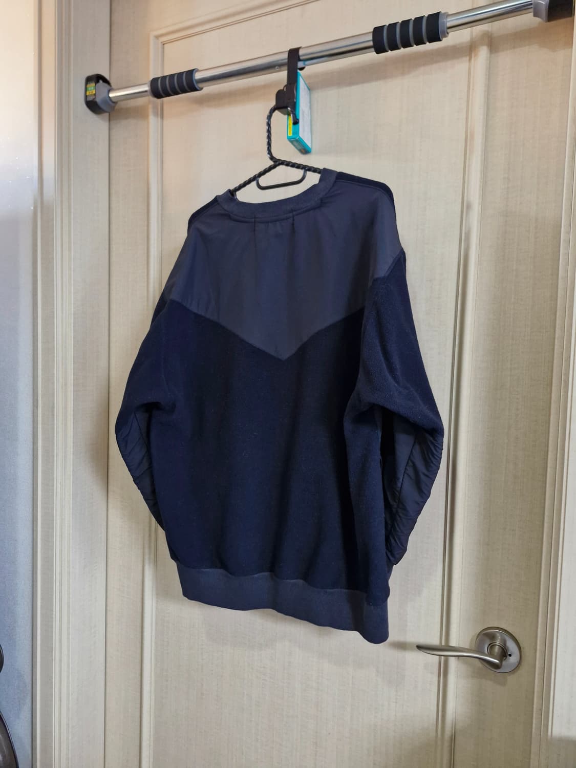 GU 플리스 스웻 맨투맨 블랙 100사이즈 상품이미지2