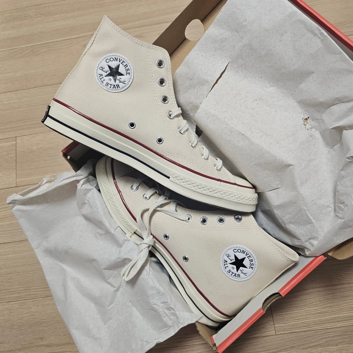 275 새제품) 컨버스 척 70 하이 파치먼트 162053C 남자 단화 상품이미지1