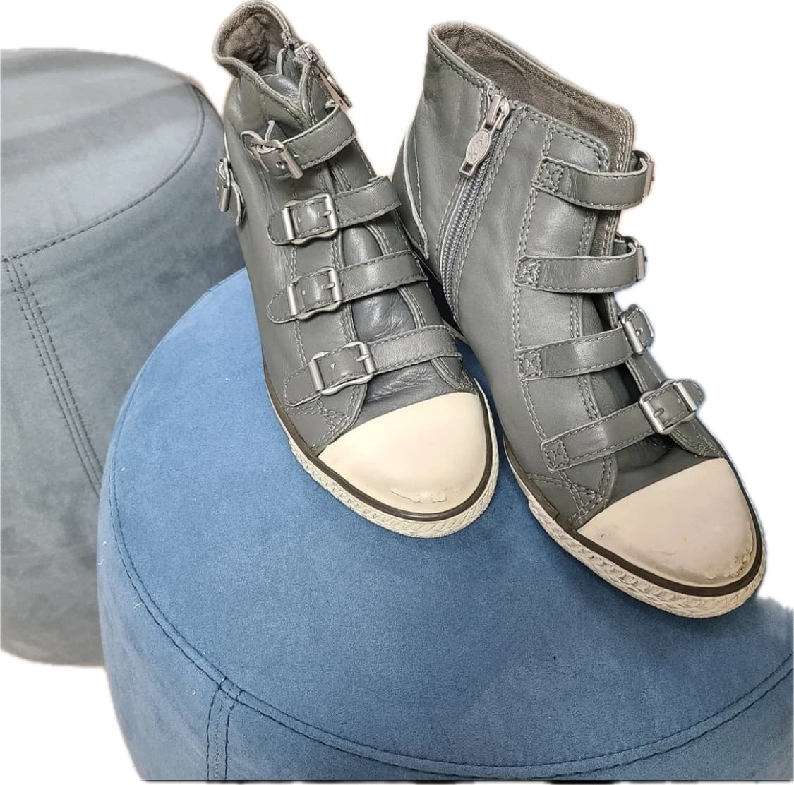 아쉬 그레이 웨지힐 스니커즈 39 상품이미지2