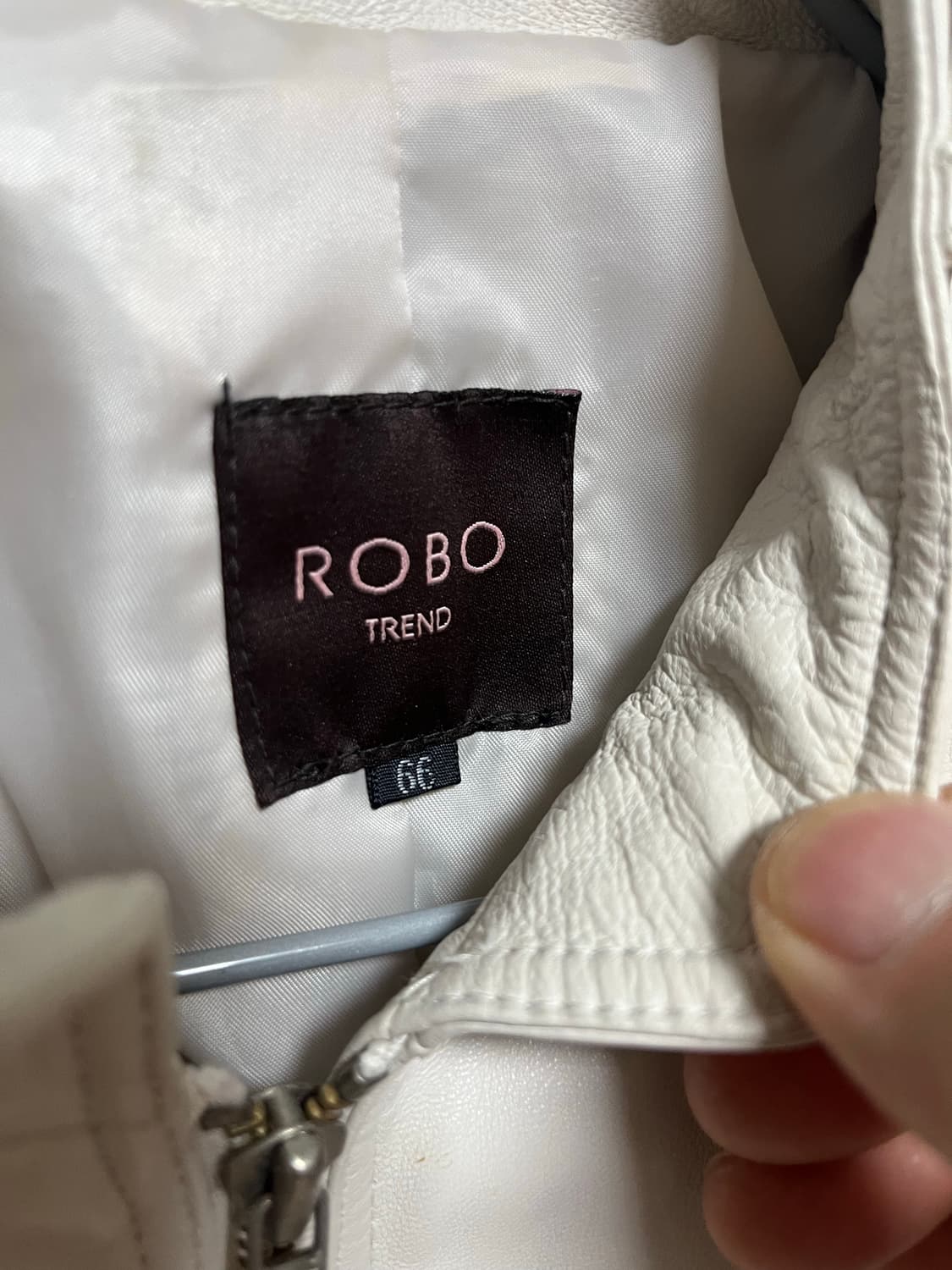 로보(ROBO) 아이보리 양가죽 여성 자켓 상품이미지4