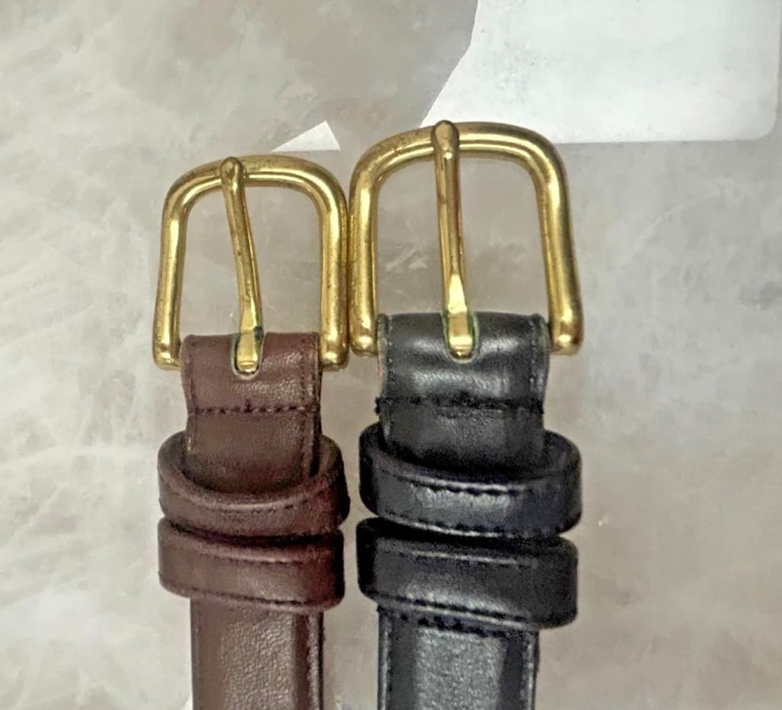 90s 코치 레더 벨트 모델 6600 (Mocha / Black Set) 상품이미지8