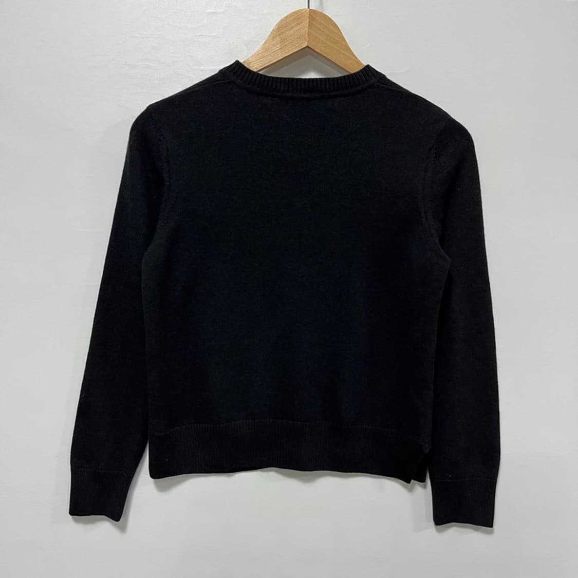 메종키츠네 더블 폭스 헤드 패치 라운드넥 가디건 블랙 S 상품이미지2