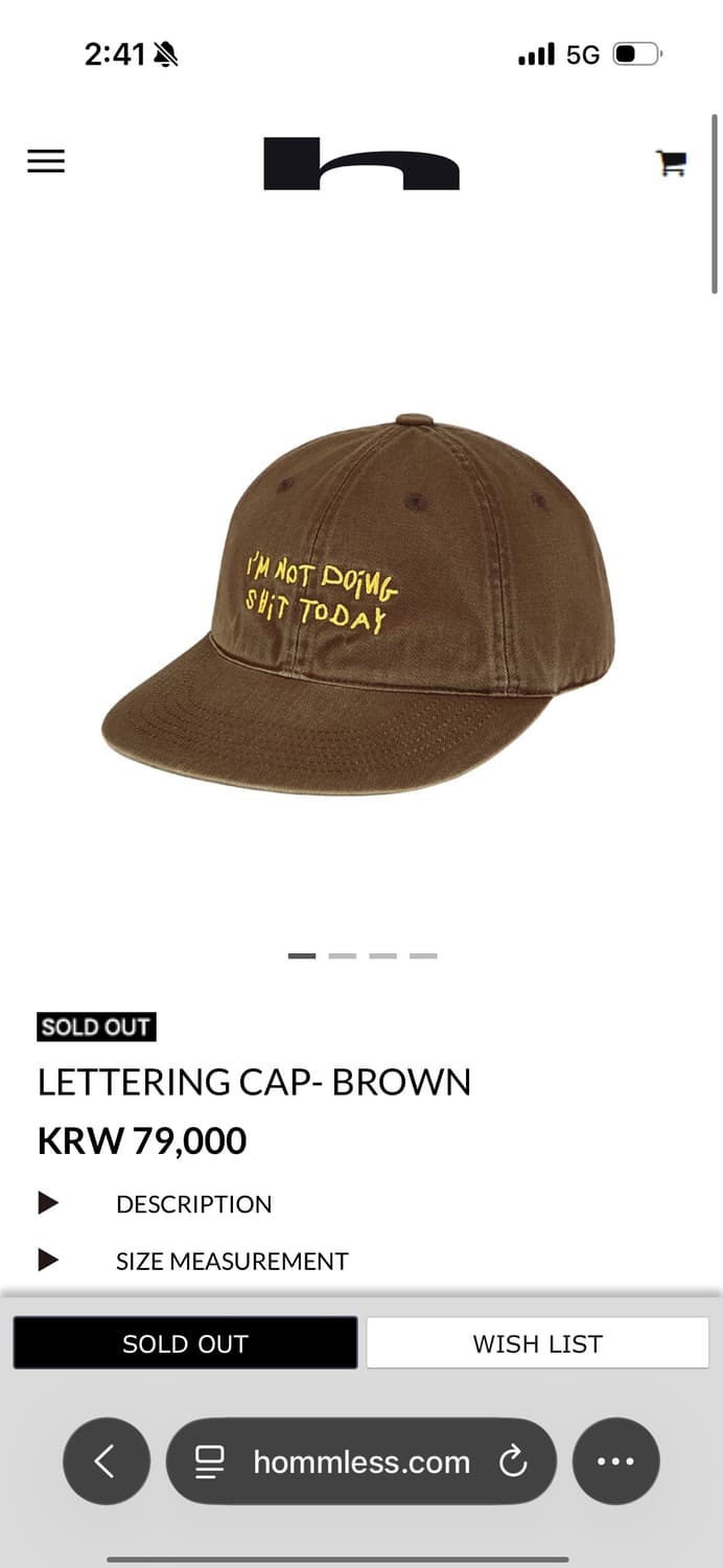 hommless 모자 상품이미지4