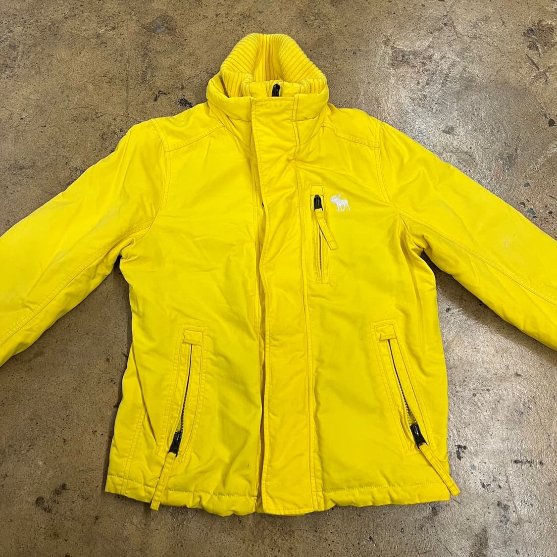 [정품/S] 아베크롬비 옐로우 패딩 점퍼 b15 상품이미지3