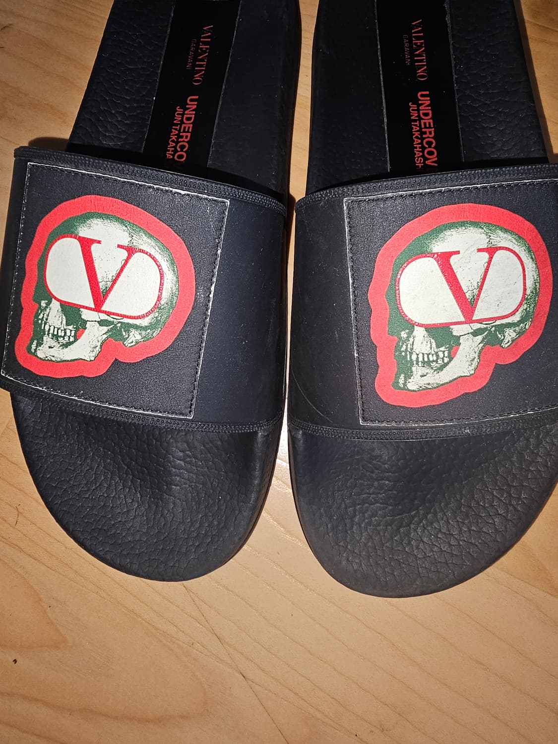 발렌티노 언더커버 스컬 슬리퍼 블랙 상품이미지5