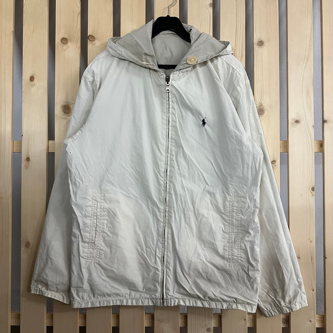 (M) 폴로 랄프로렌 베이지 양면 리버시블 후드 자켓  상품이미지2