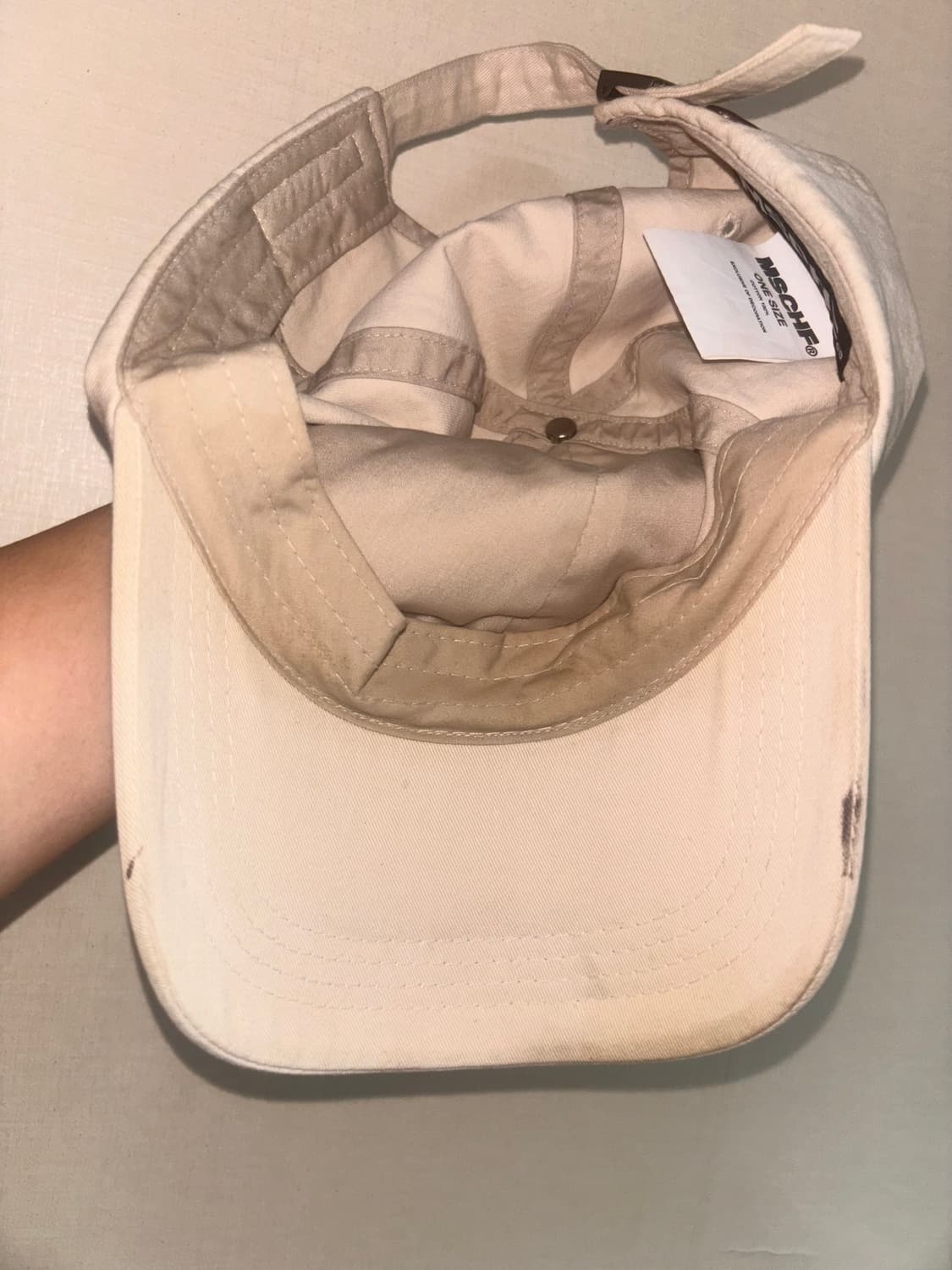 미스치프 롬버스 코튼 볼캡  상품이미지3