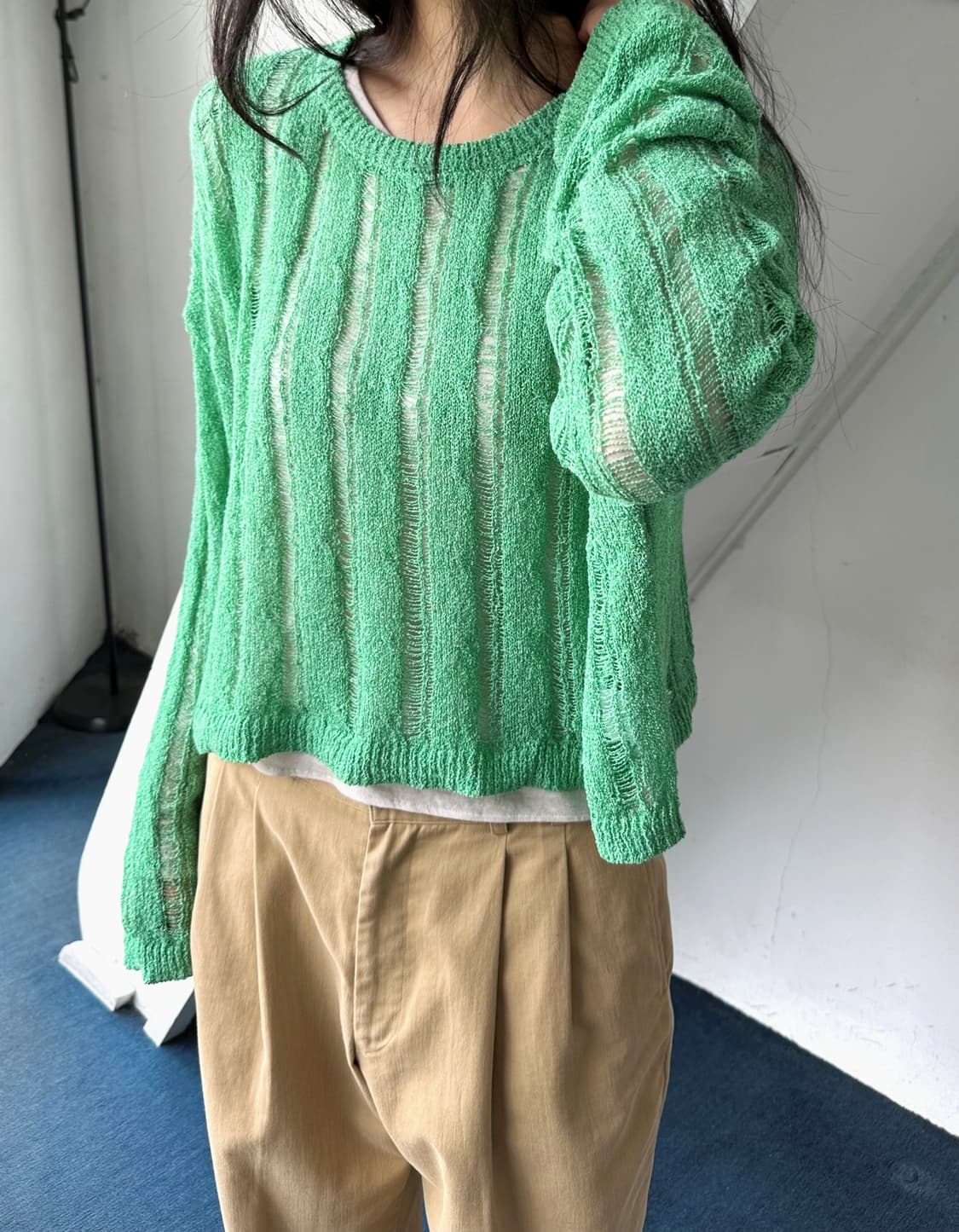 Loose gauge wide silhouette knit 상품이미지7