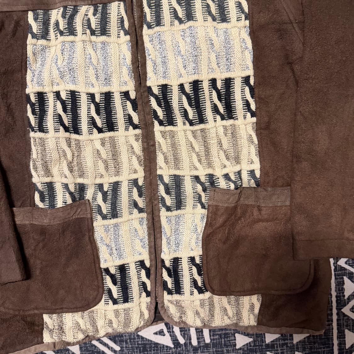 빈티지 레더 디테일 자켓 상품이미지3