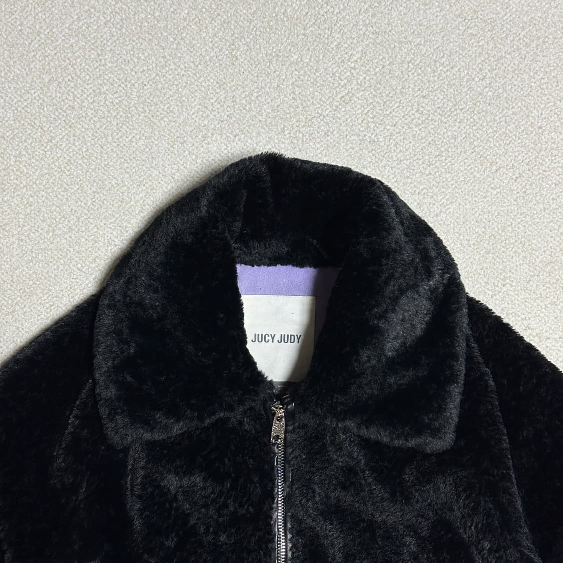 쥬시쥬디 페이크 퍼 집업 점퍼 상품이미지5