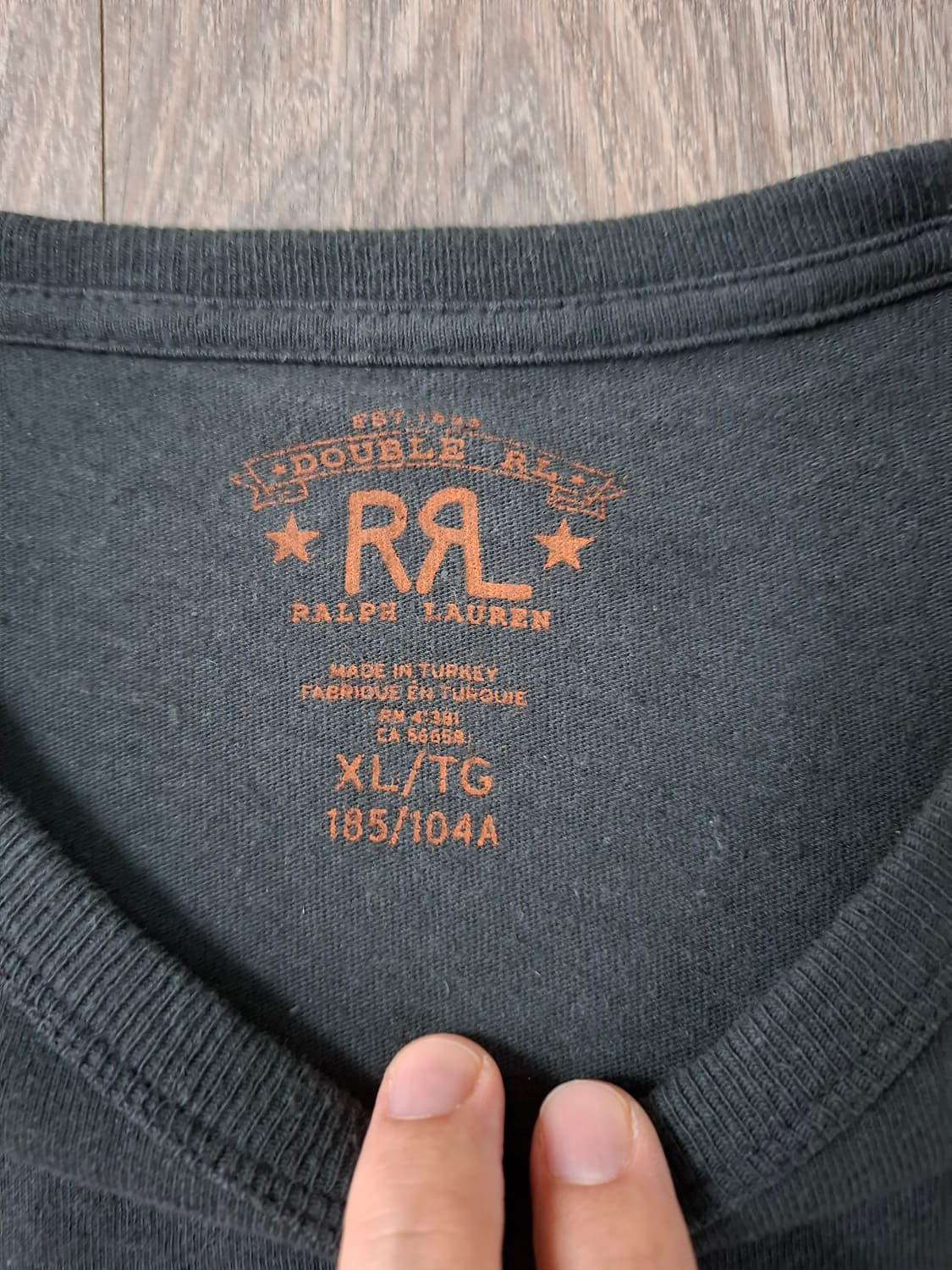 XL 더블알엘 로고 코튼 헴프 저지 반팔 티셔츠 상품이미지3