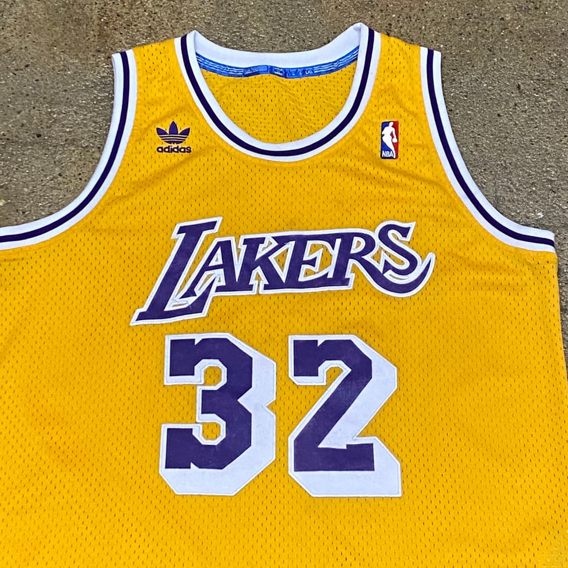 00s 미국 빈티지 아디다스 NBA LA레이커스 매직존슨 농구유니폼 상품이미지4