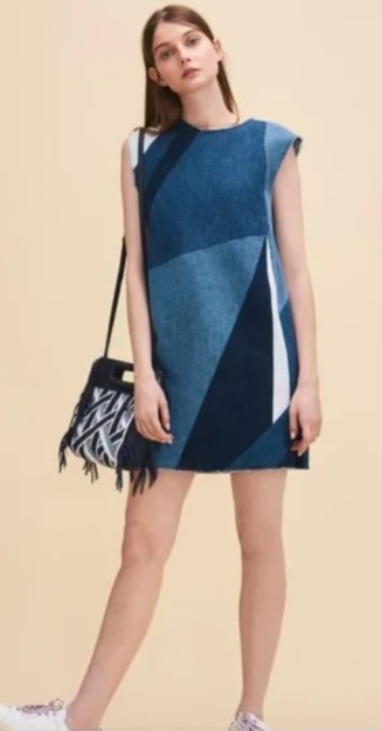 마쥬 패치워크 데님 원피스 상품이미지3