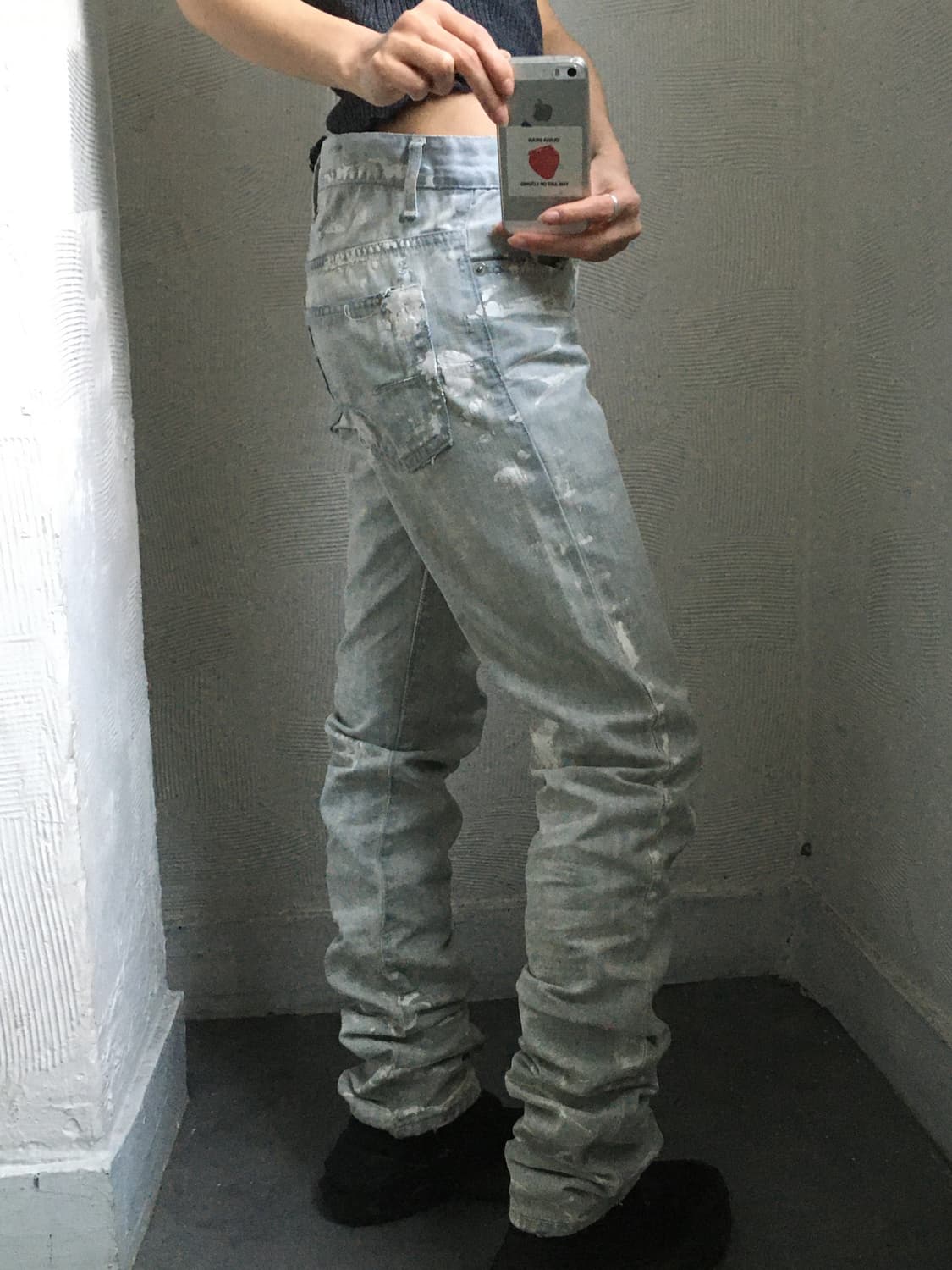 Dior 디올 옴므 09AW 페인트 스플래터 데님 팬츠 상품이미지2