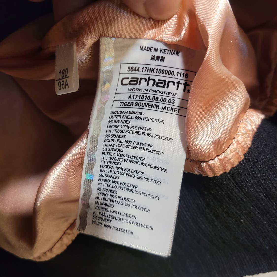 칼하트 WIP 타이거 스카잔 L 상품이미지8