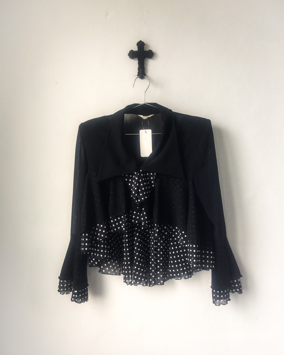 Dot pattern layer cardigan 상품이미지2