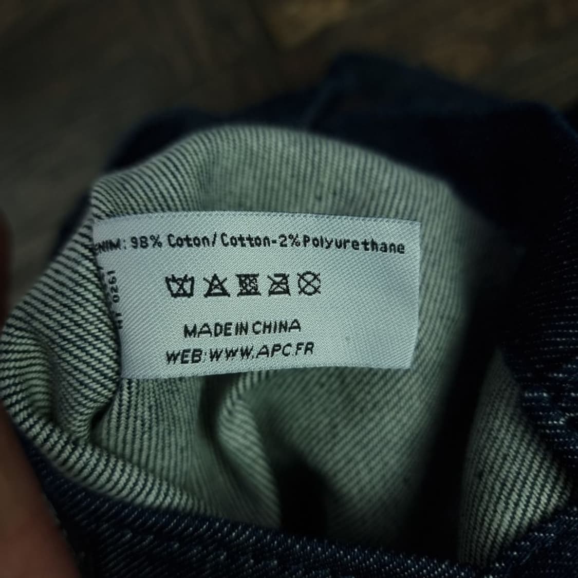 [아페쎄] 빅로고 프린팅 데님 토트백 P01587 상품이미지6